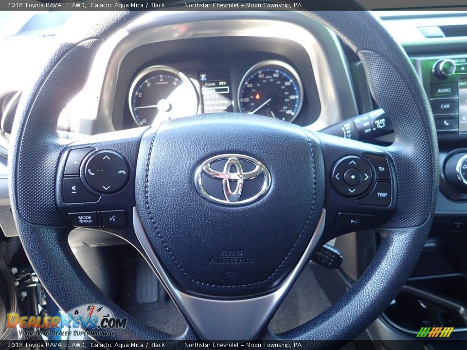 2018 Toyota RAV4 LE AWD Galactic Aqua Mica / Black Photo #26