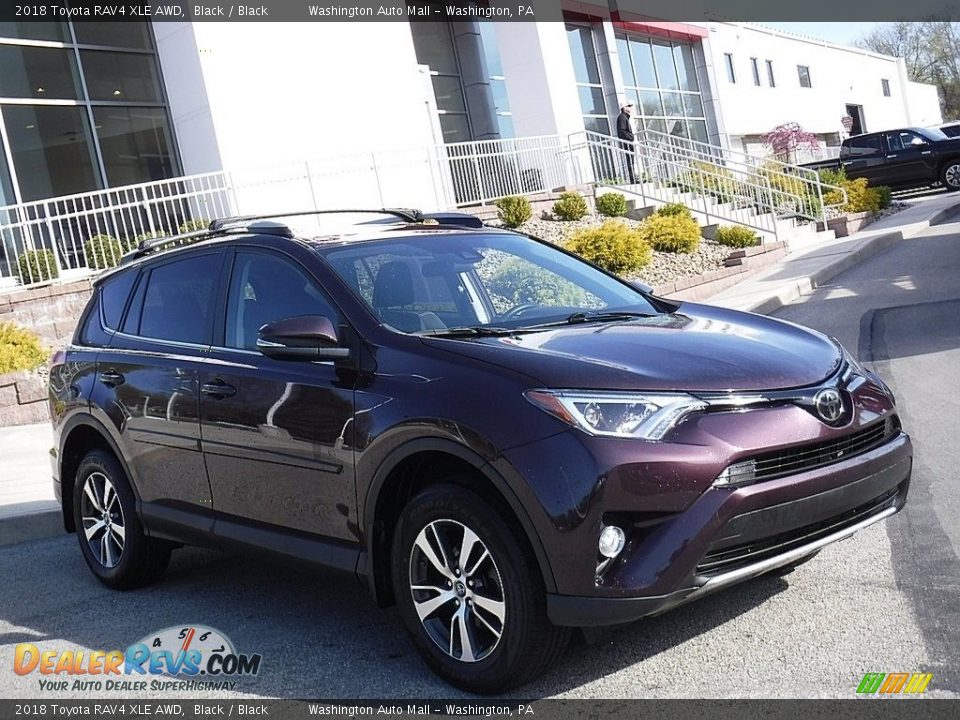 2018 Toyota RAV4 XLE AWD Black / Black Photo #1