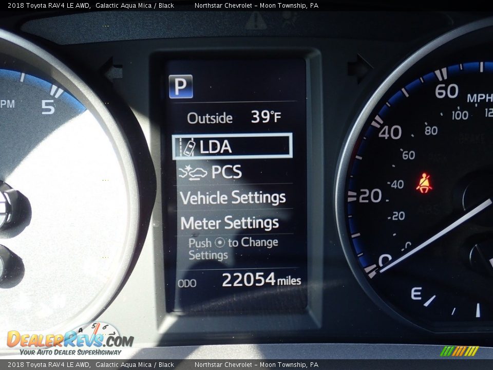 2018 Toyota RAV4 LE AWD Galactic Aqua Mica / Black Photo #29