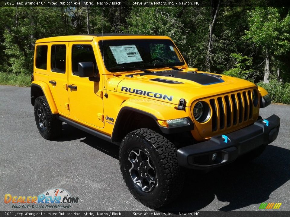 2021 Jeep Wrangler Unlimited Rubicon 4xe Hybrid Nacho / Black Photo #7