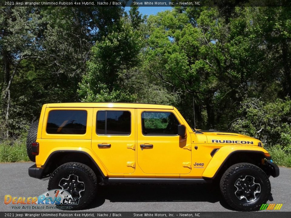 2021 Jeep Wrangler Unlimited Rubicon 4xe Hybrid Nacho / Black Photo #8