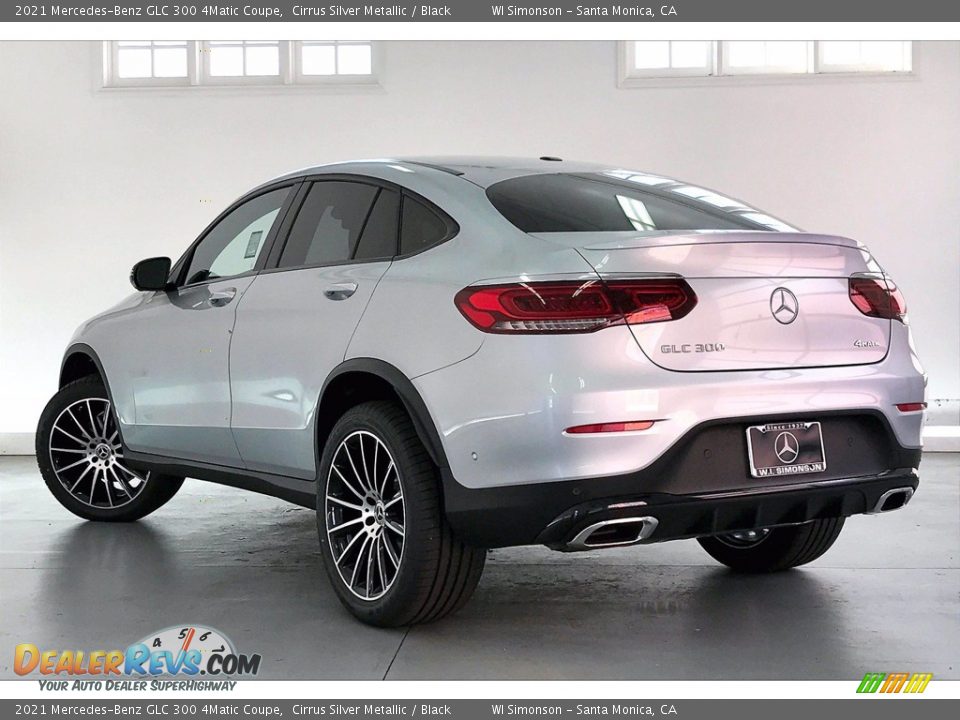 2021 Mercedes-Benz GLC 300 4Matic Coupe Cirrus Silver Metallic / Black Photo #2