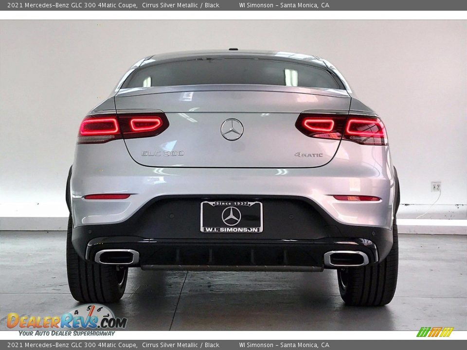 2021 Mercedes-Benz GLC 300 4Matic Coupe Cirrus Silver Metallic / Black Photo #3