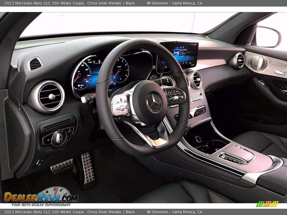 2021 Mercedes-Benz GLC 300 4Matic Coupe Cirrus Silver Metallic / Black Photo #4