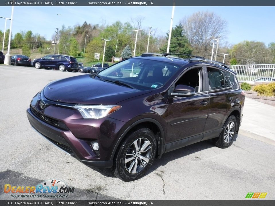 2018 Toyota RAV4 XLE AWD Black / Black Photo #12