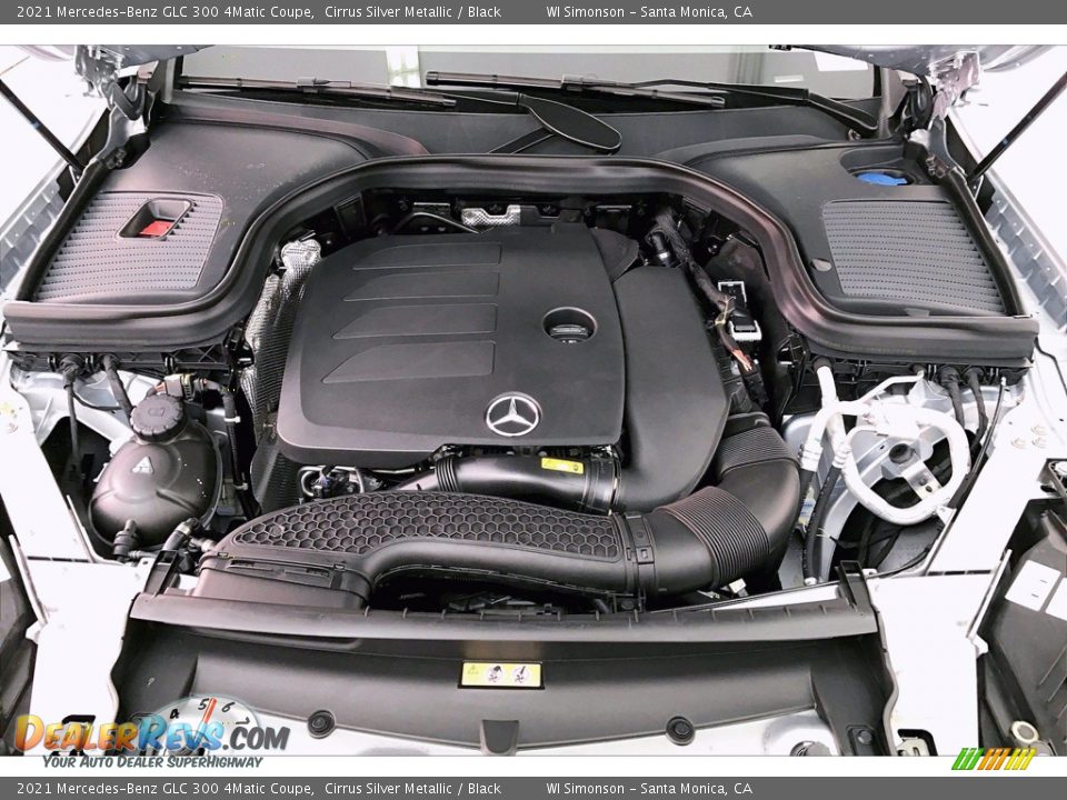 2021 Mercedes-Benz GLC 300 4Matic Coupe Cirrus Silver Metallic / Black Photo #9