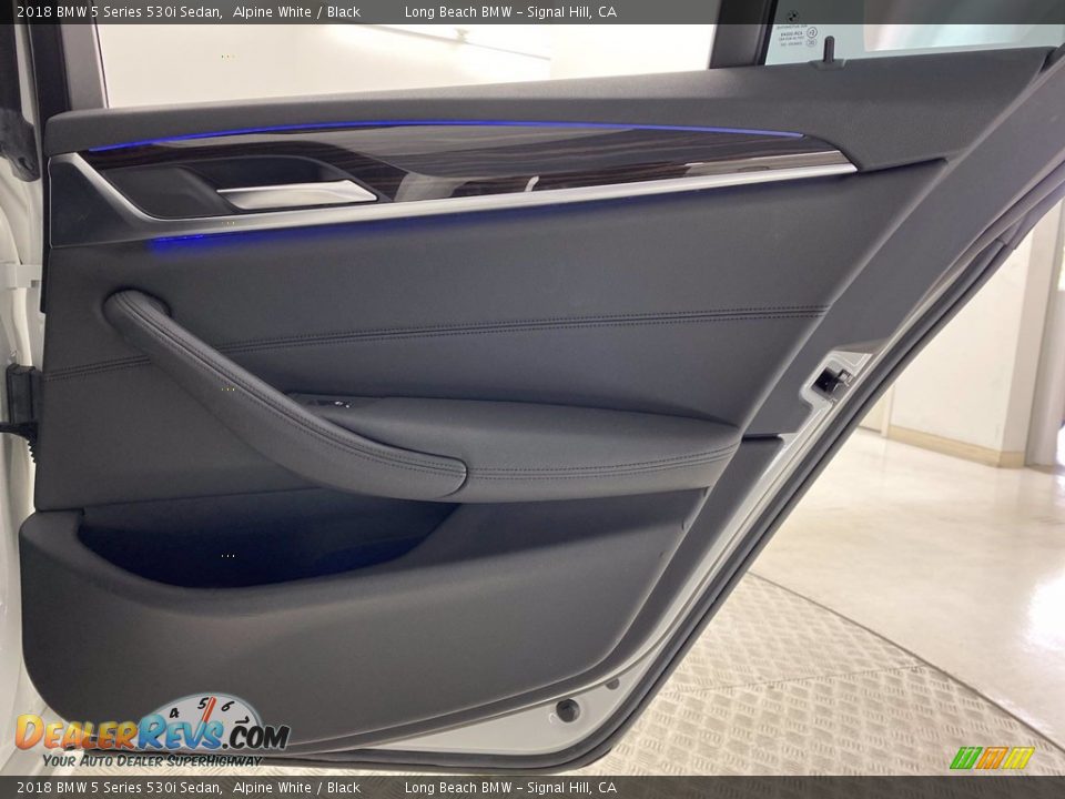 2018 BMW 5 Series 530i Sedan Alpine White / Black Photo #35