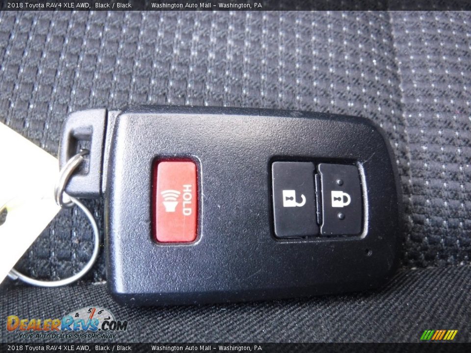 2018 Toyota RAV4 XLE AWD Black / Black Photo #26