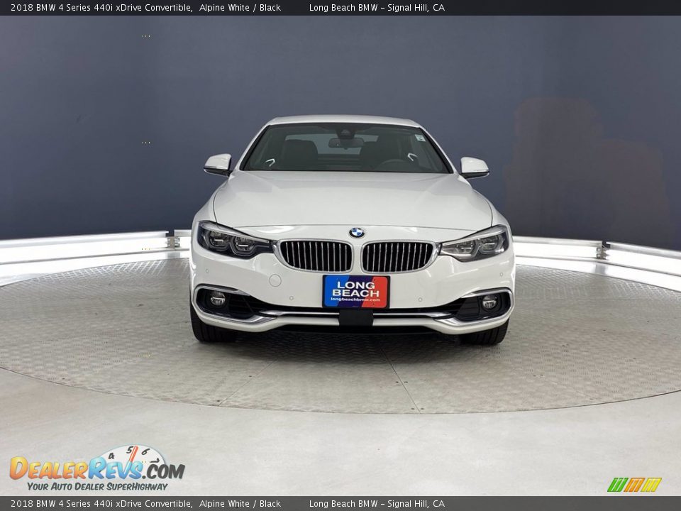 2018 BMW 4 Series 440i xDrive Convertible Alpine White / Black Photo #2