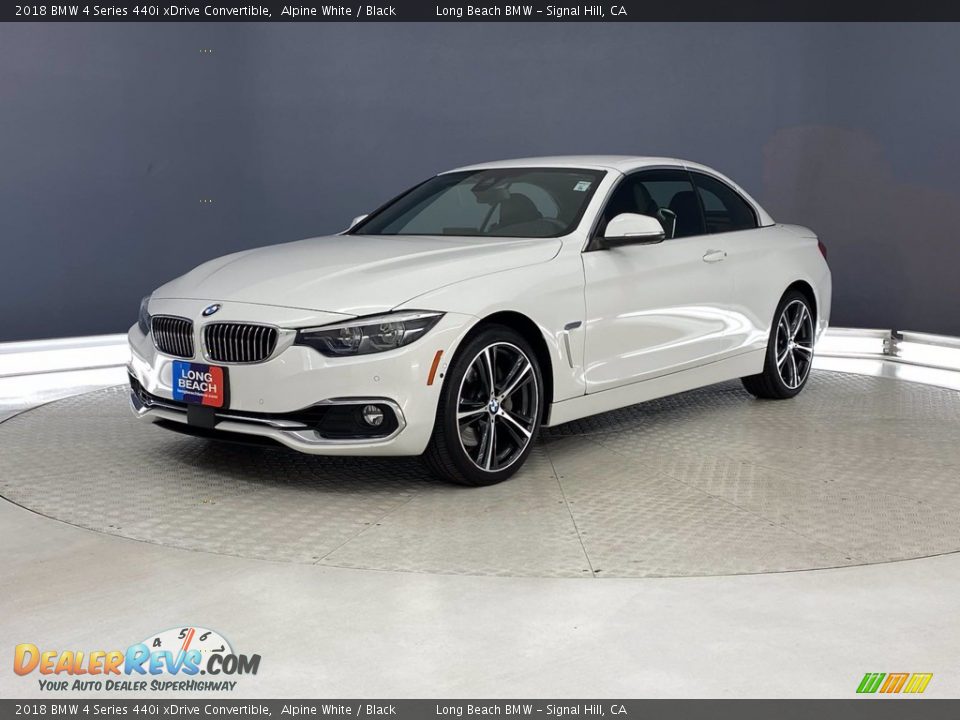 2018 BMW 4 Series 440i xDrive Convertible Alpine White / Black Photo #3