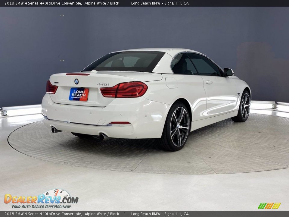 2018 BMW 4 Series 440i xDrive Convertible Alpine White / Black Photo #5