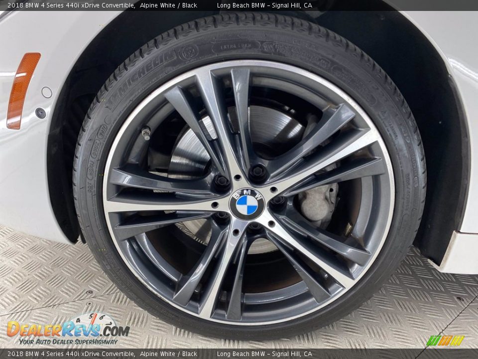 2018 BMW 4 Series 440i xDrive Convertible Alpine White / Black Photo #6