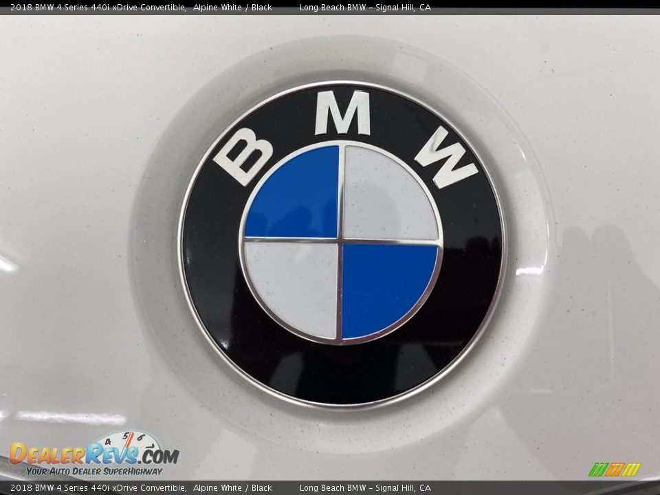 2018 BMW 4 Series 440i xDrive Convertible Alpine White / Black Photo #8