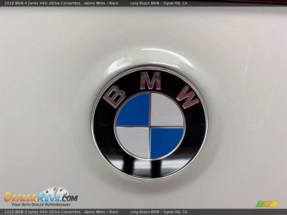 2018 BMW 4 Series 440i xDrive Convertible Alpine White / Black Photo #10