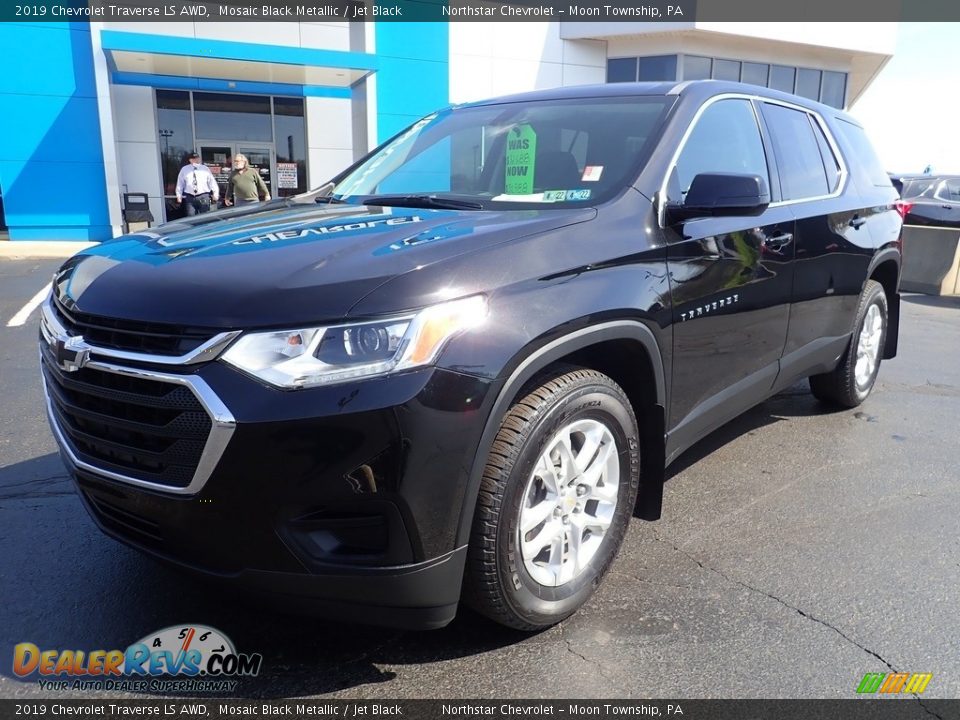 2019 Chevrolet Traverse LS AWD Mosaic Black Metallic / Jet Black Photo #2