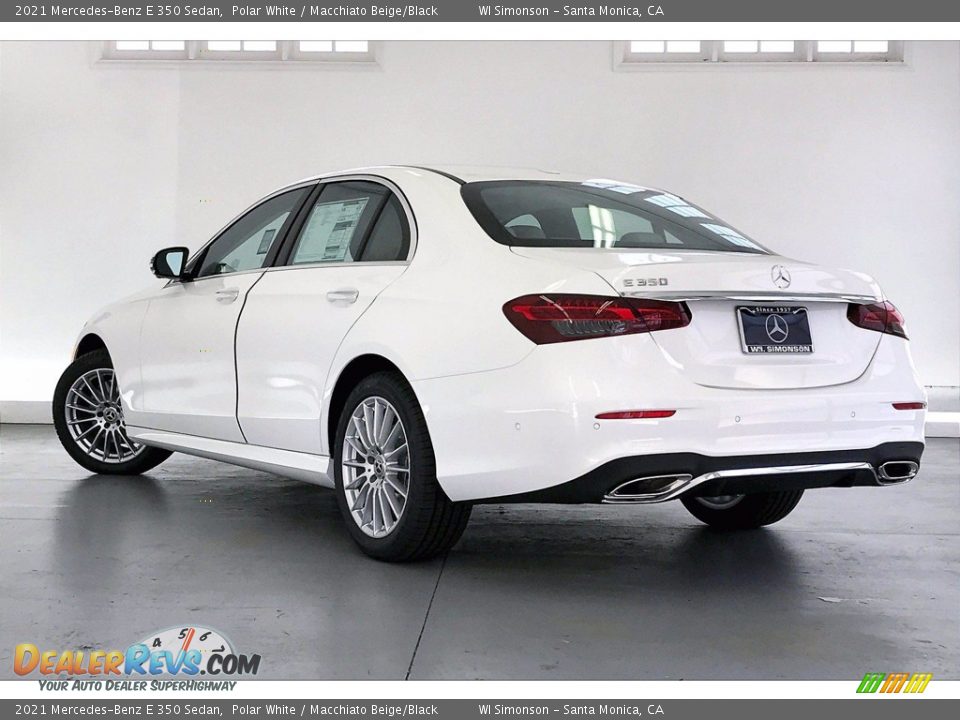 2021 Mercedes-Benz E 350 Sedan Polar White / Macchiato Beige/Black Photo #2