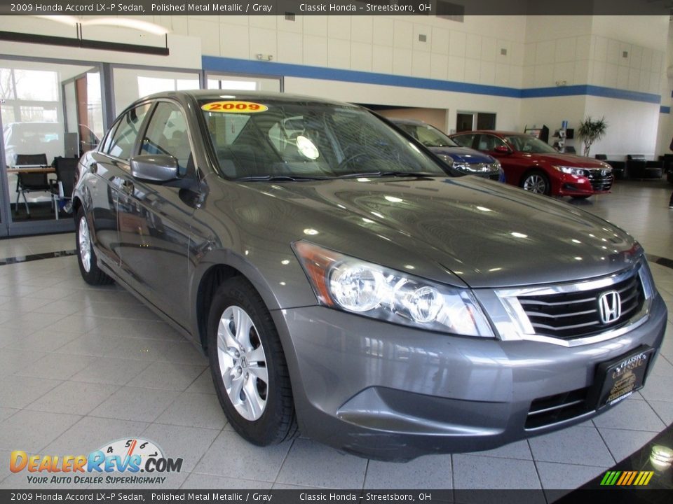 2009 Honda Accord LX-P Sedan Polished Metal Metallic / Gray Photo #3