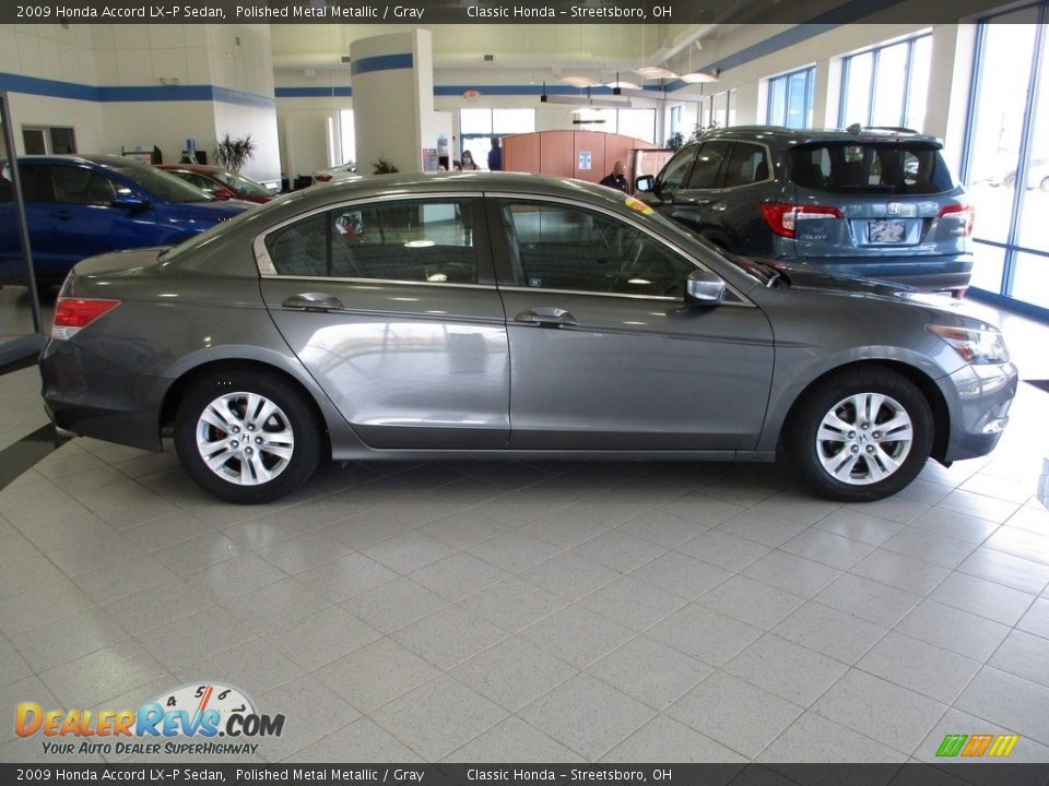 2009 Honda Accord LX-P Sedan Polished Metal Metallic / Gray Photo #4