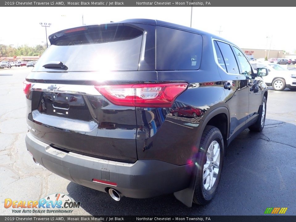 2019 Chevrolet Traverse LS AWD Mosaic Black Metallic / Jet Black Photo #8