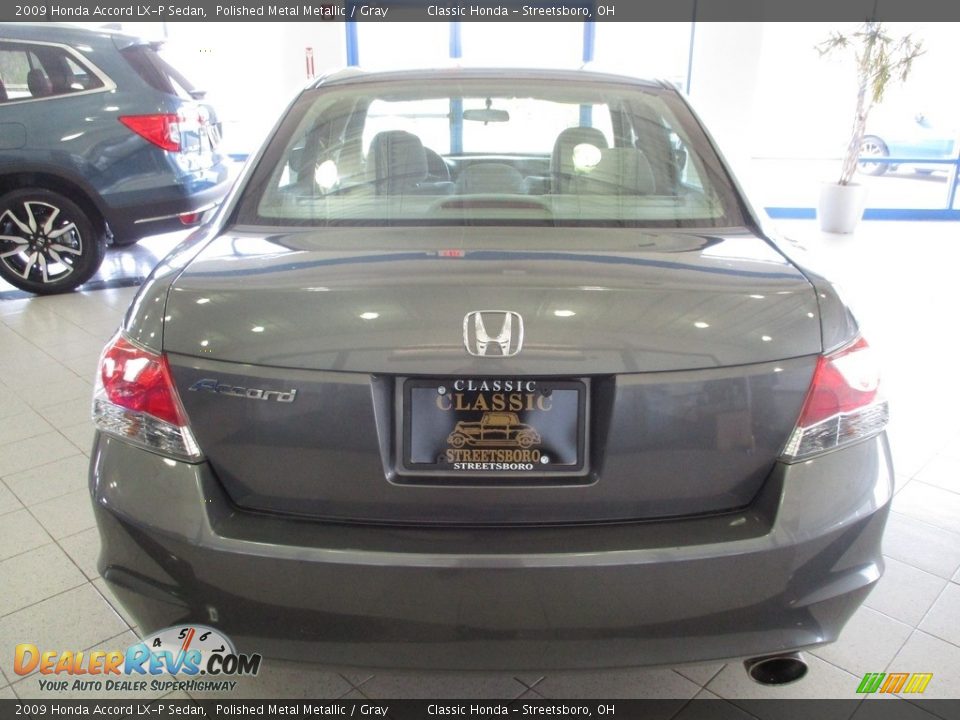 2009 Honda Accord LX-P Sedan Polished Metal Metallic / Gray Photo #7
