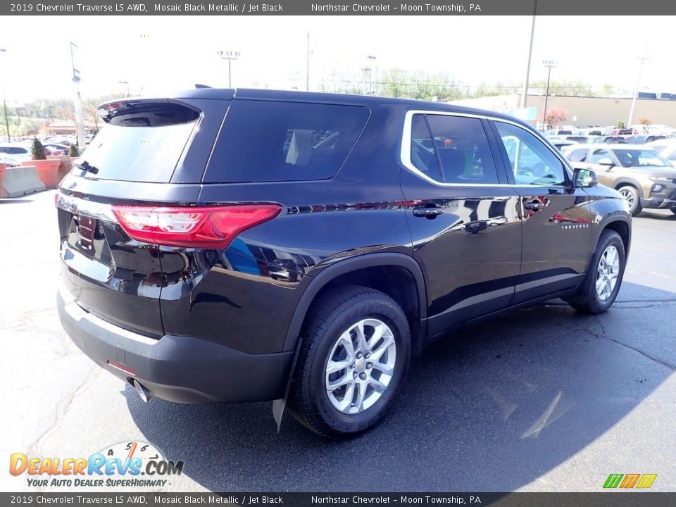 2019 Chevrolet Traverse LS AWD Mosaic Black Metallic / Jet Black Photo #9