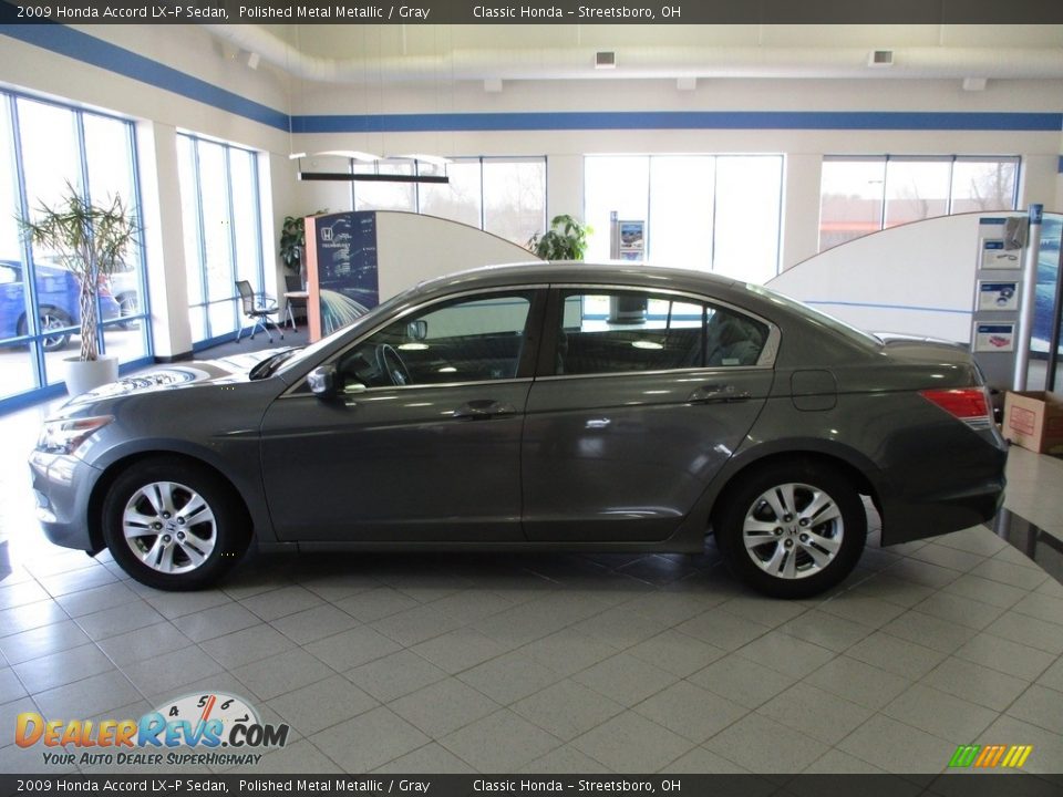 2009 Honda Accord LX-P Sedan Polished Metal Metallic / Gray Photo #8