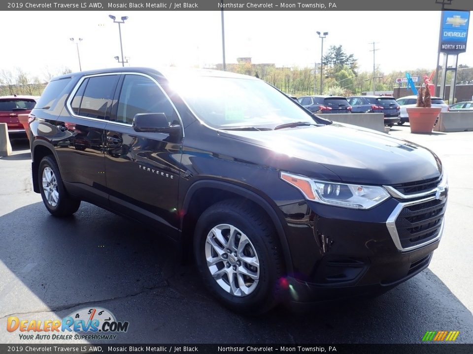 2019 Chevrolet Traverse LS AWD Mosaic Black Metallic / Jet Black Photo #11