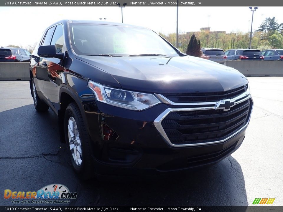 2019 Chevrolet Traverse LS AWD Mosaic Black Metallic / Jet Black Photo #12