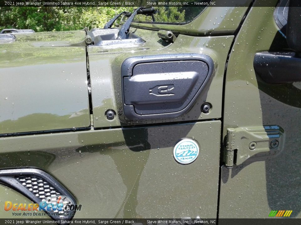 2021 Jeep Wrangler Unlimited Sahara 4xe Hybrid Sarge Green / Black Photo #4