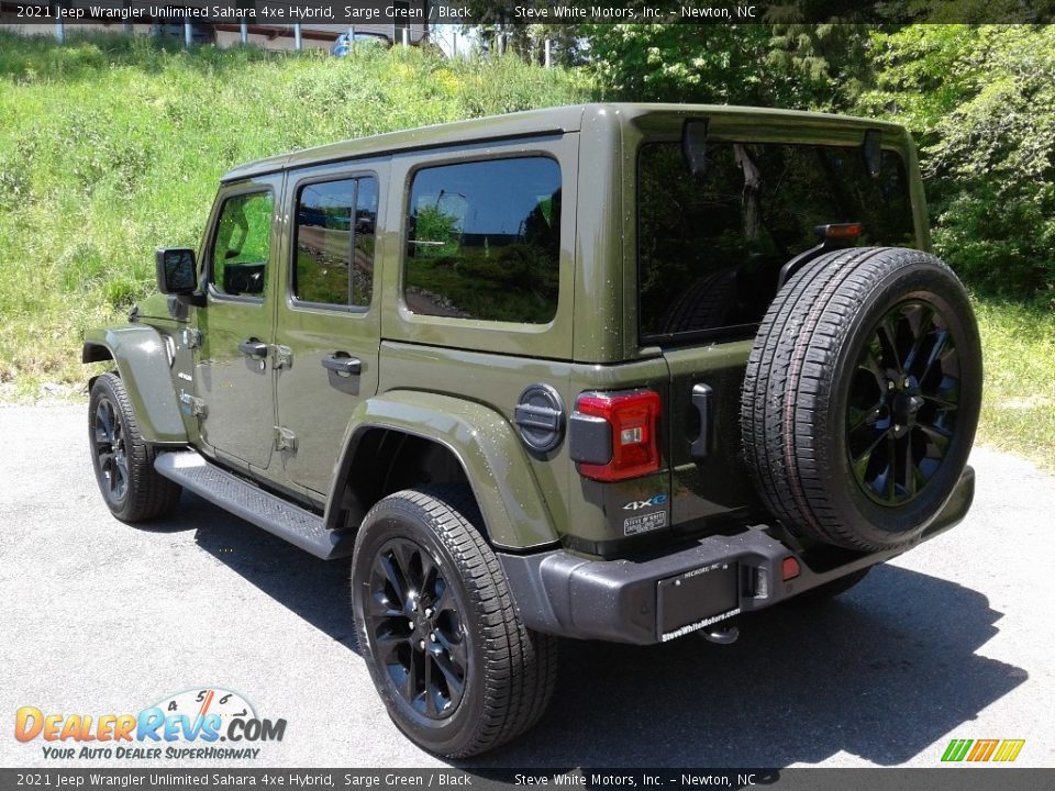 2021 Jeep Wrangler Unlimited Sahara 4xe Hybrid Sarge Green / Black Photo #10