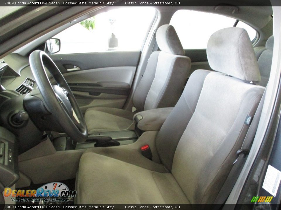 2009 Honda Accord LX-P Sedan Polished Metal Metallic / Gray Photo #24