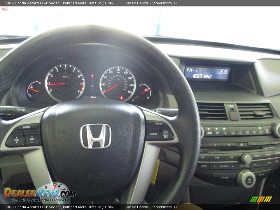 2009 Honda Accord LX-P Sedan Polished Metal Metallic / Gray Photo #27