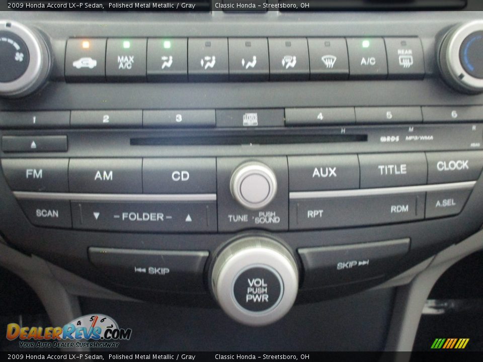 2009 Honda Accord LX-P Sedan Polished Metal Metallic / Gray Photo #29