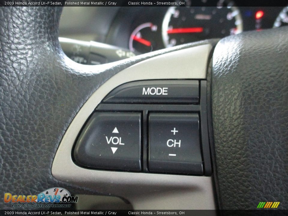 2009 Honda Accord LX-P Sedan Polished Metal Metallic / Gray Photo #30