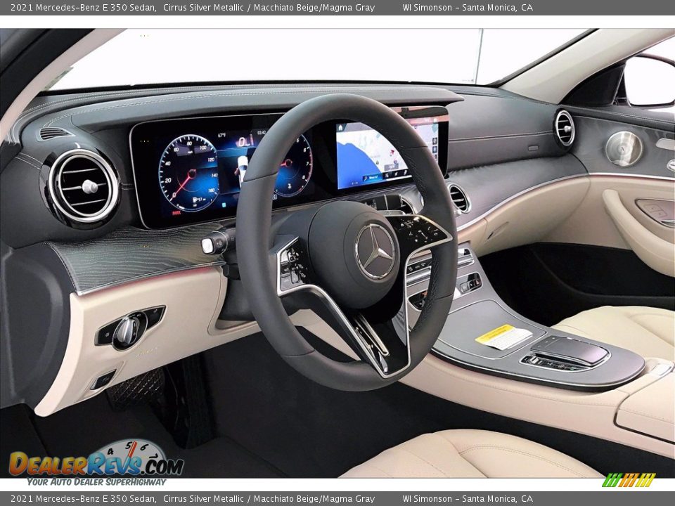 2021 Mercedes-Benz E 350 Sedan Cirrus Silver Metallic / Macchiato Beige/Magma Gray Photo #4