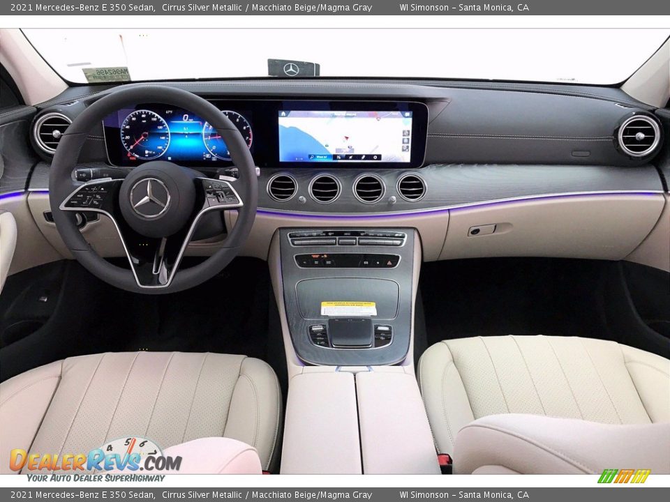 2021 Mercedes-Benz E 350 Sedan Cirrus Silver Metallic / Macchiato Beige/Magma Gray Photo #6