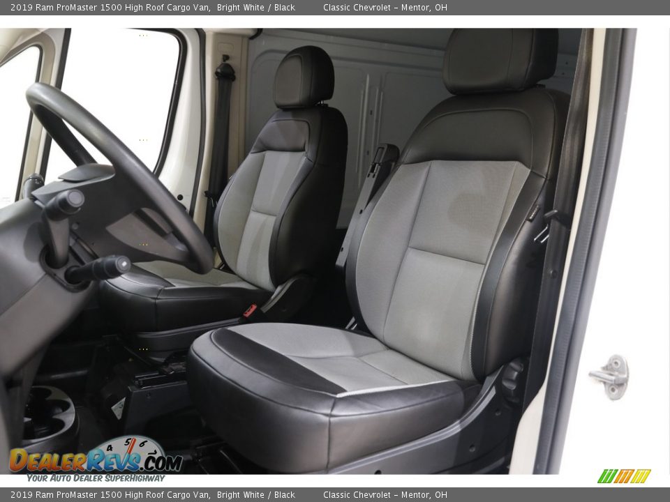 2019 Ram ProMaster 1500 High Roof Cargo Van Bright White / Black Photo #5