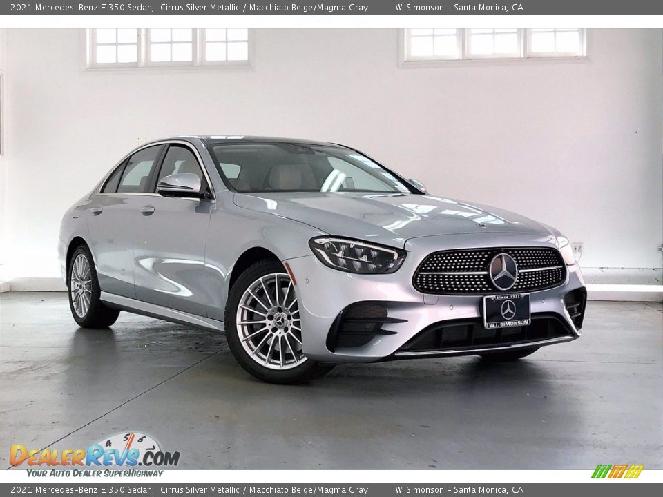 2021 Mercedes-Benz E 350 Sedan Cirrus Silver Metallic / Macchiato Beige/Magma Gray Photo #12