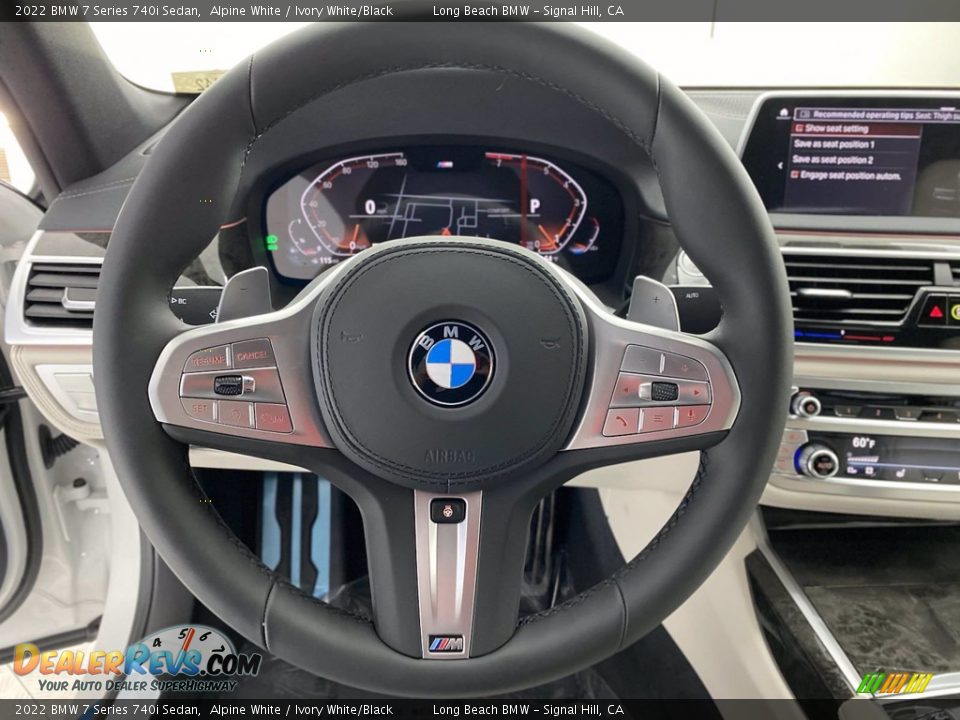 2022 BMW 7 Series 740i Sedan Steering Wheel Photo #14