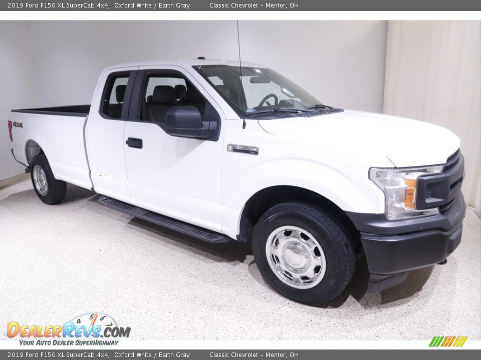 2019 Ford F150 XL SuperCab 4x4 Oxford White / Earth Gray Photo #1