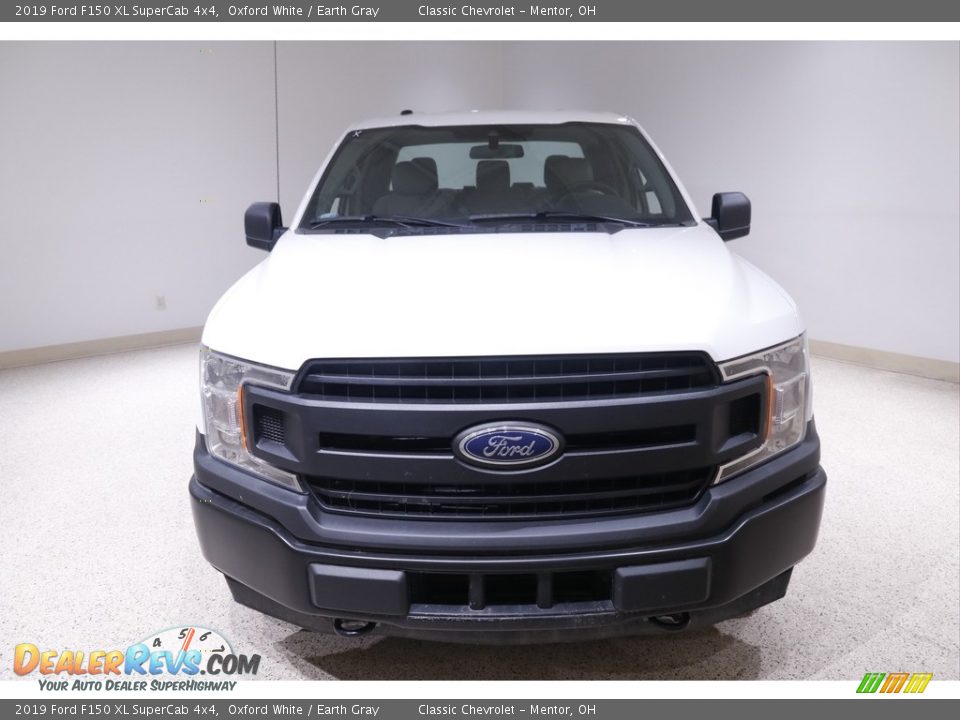 2019 Ford F150 XL SuperCab 4x4 Oxford White / Earth Gray Photo #2