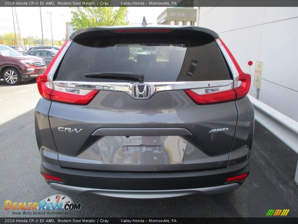 2019 Honda CR-V EX AWD Modern Steel Metallic / Gray Photo #4