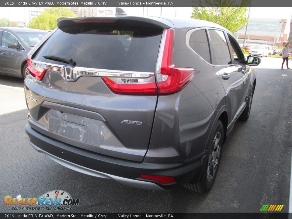 2019 Honda CR-V EX AWD Modern Steel Metallic / Gray Photo #5