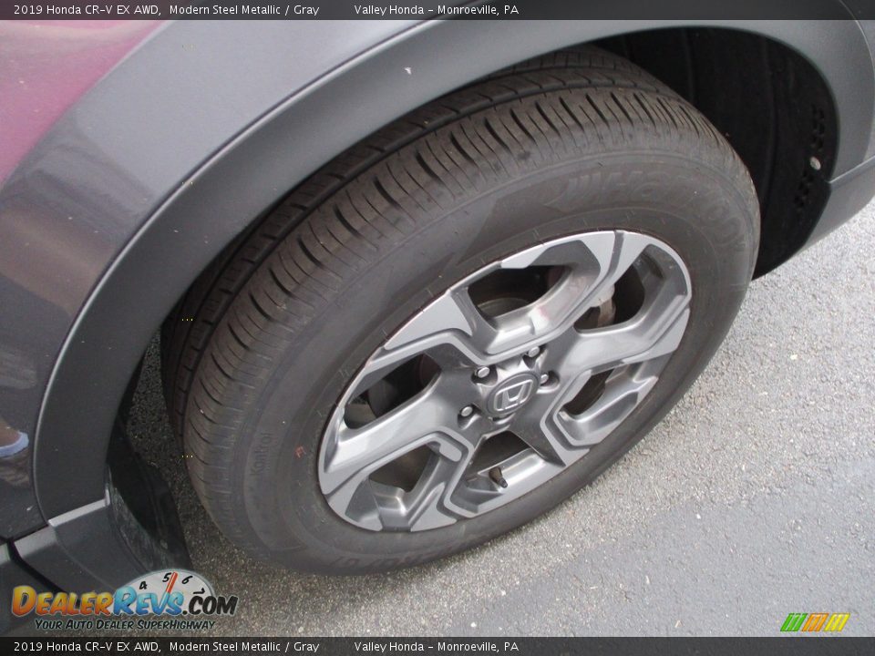 2019 Honda CR-V EX AWD Modern Steel Metallic / Gray Photo #6