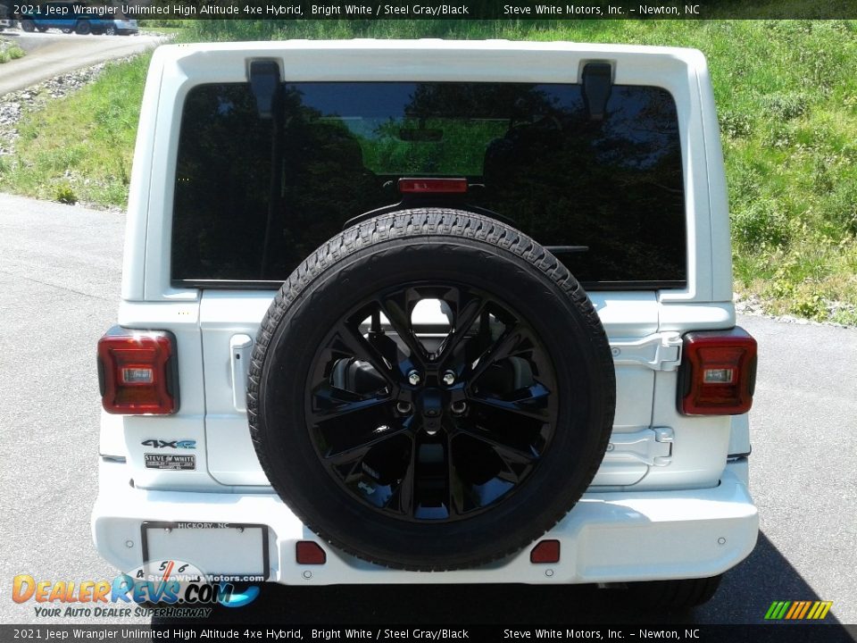 2021 Jeep Wrangler Unlimited High Altitude 4xe Hybrid Bright White / Steel Gray/Black Photo #9
