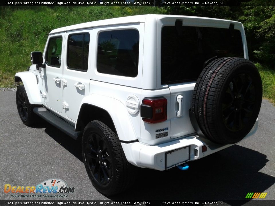 2021 Jeep Wrangler Unlimited High Altitude 4xe Hybrid Bright White / Steel Gray/Black Photo #10