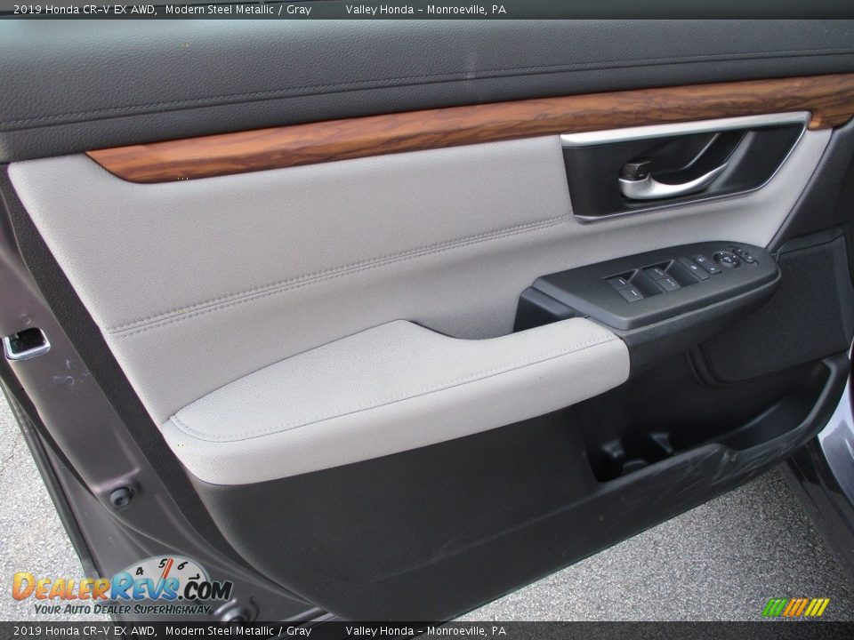 2019 Honda CR-V EX AWD Modern Steel Metallic / Gray Photo #10