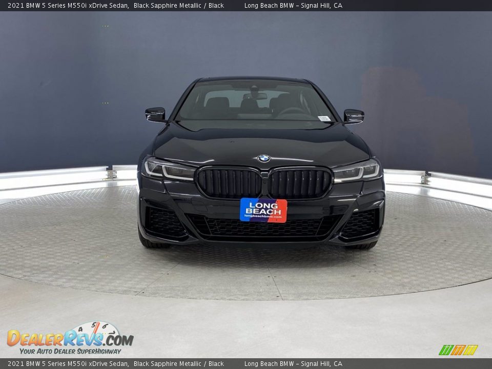 2021 BMW 5 Series M550i xDrive Sedan Black Sapphire Metallic / Black Photo #2