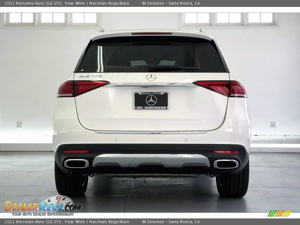 2021 Mercedes-Benz GLE 350 Polar White / Macchiato Beige/Black Photo #3