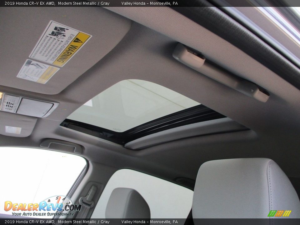 2019 Honda CR-V EX AWD Modern Steel Metallic / Gray Photo #11